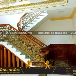 Cầu thang nhôm đúc CT04 – Vua Cổng Nhôm