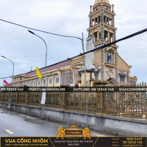 Công trình cổng nhôm đúc nhà thờ Nam Định