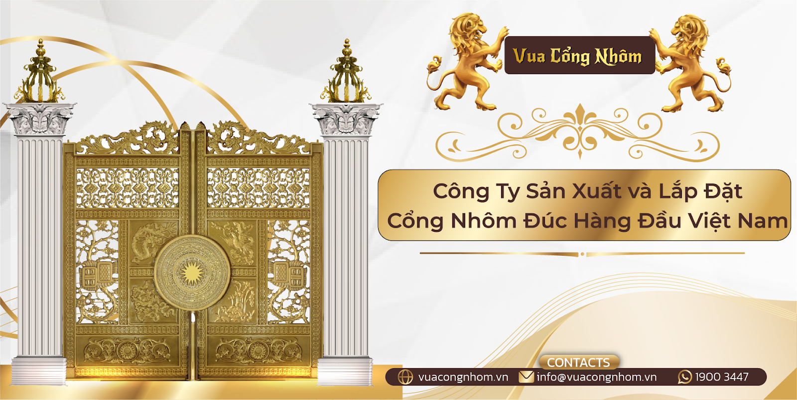 Vua Cổng Nhôm - công ty sản xuất và lắp đặt cổng nhôm đúc lớn nhất Việt Nam