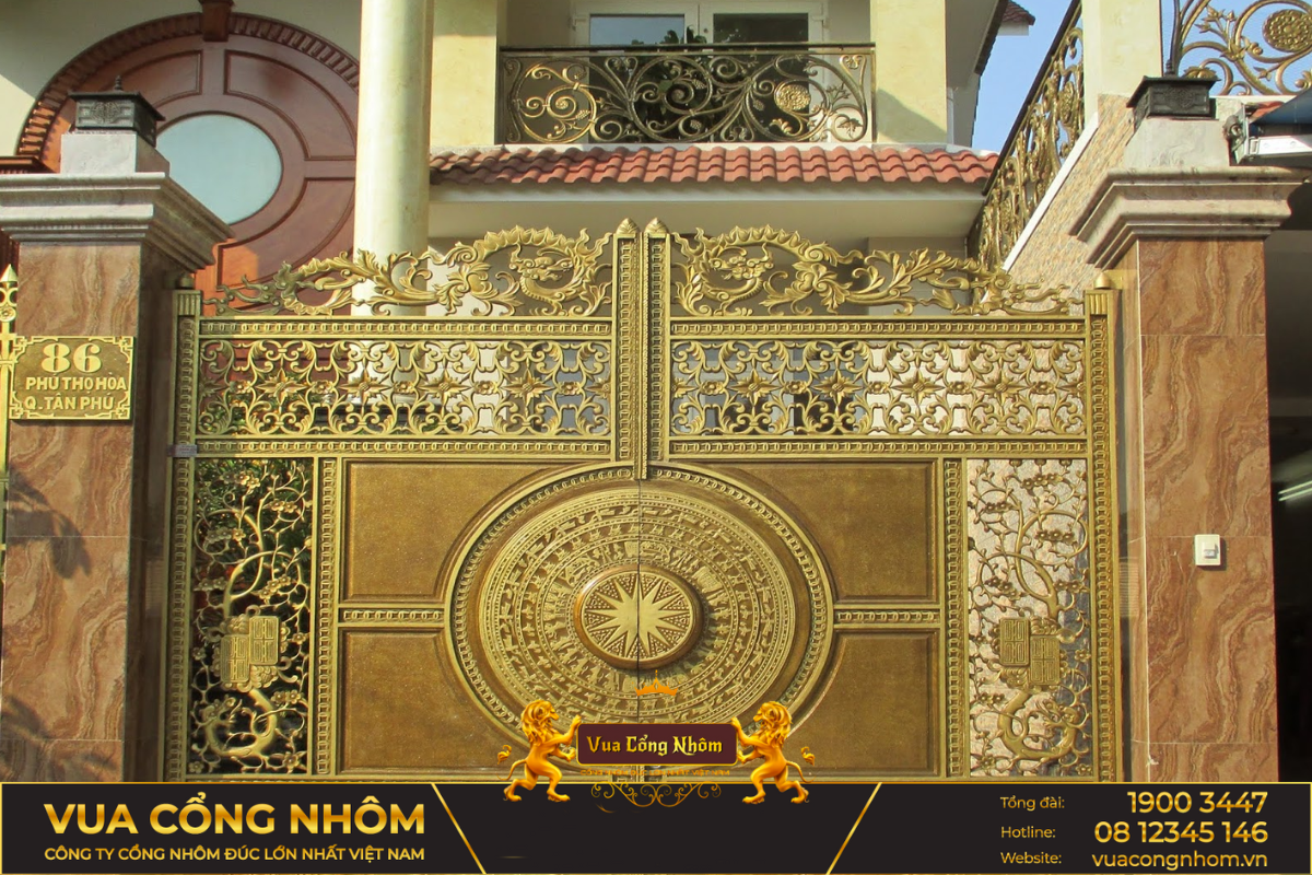 cổng nhôm đúc bắc giang