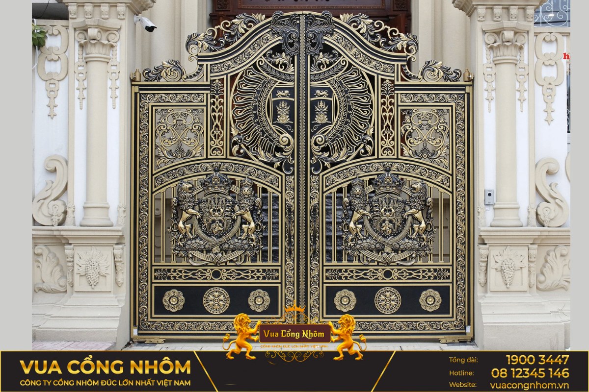 cổng nhôm đúc hải dương