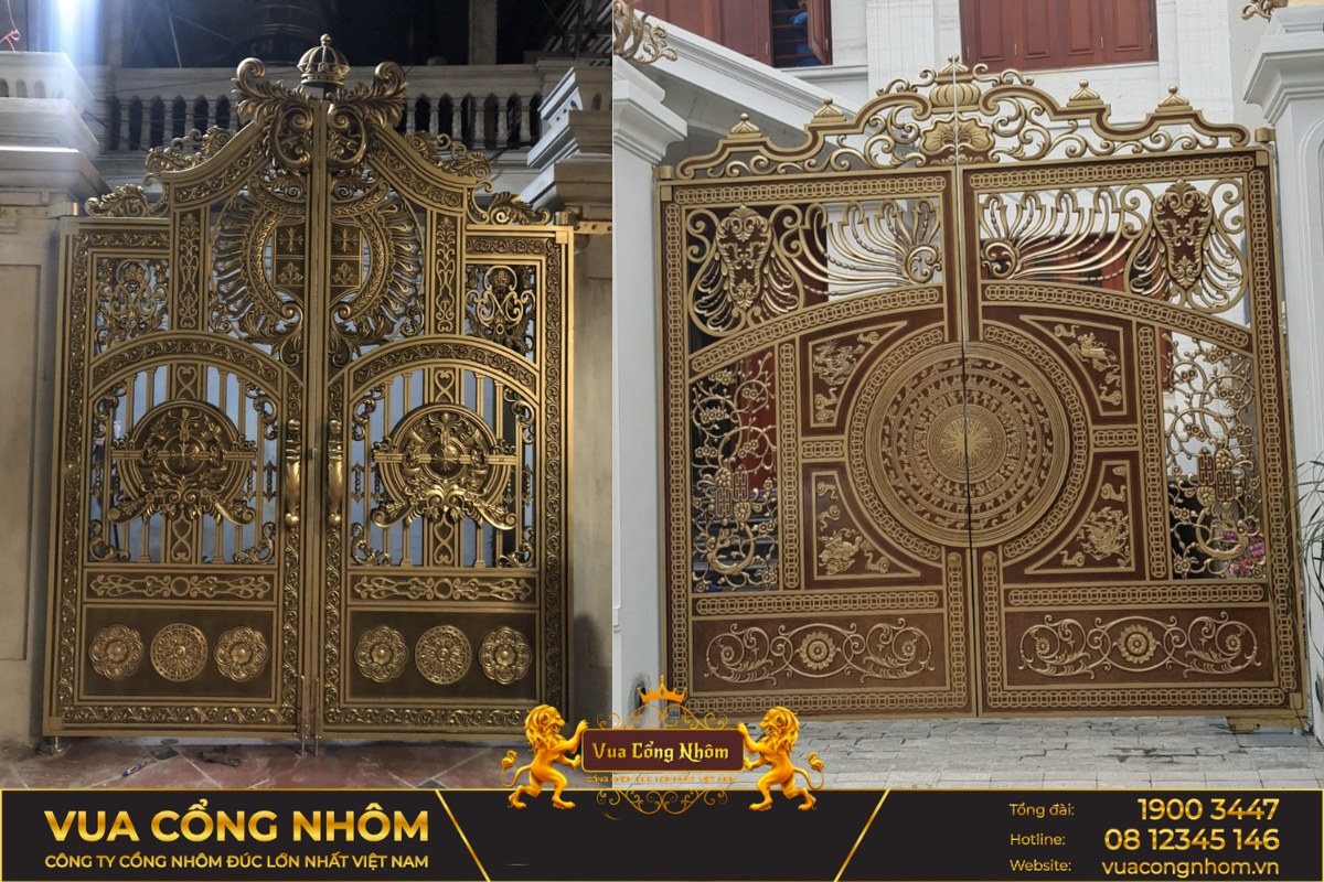 cổng nhôm đúc hải dương