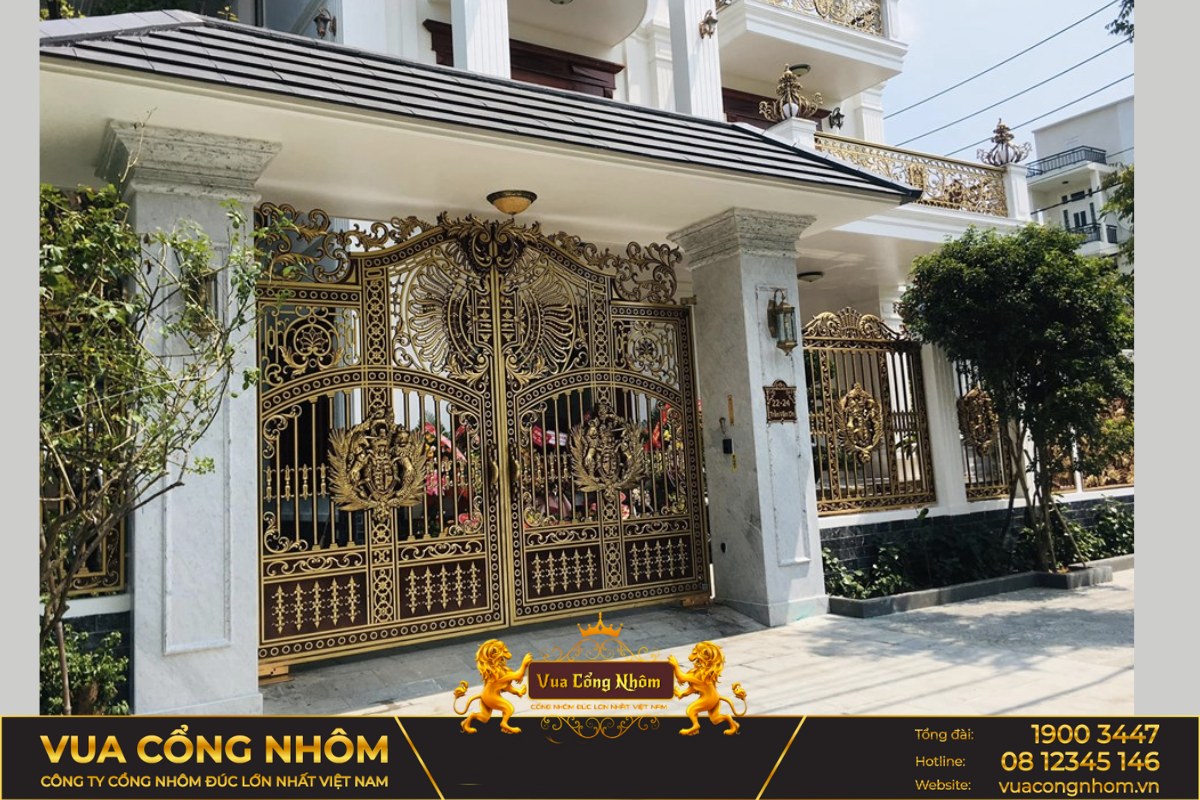 cổng nhôm đúc hải dương