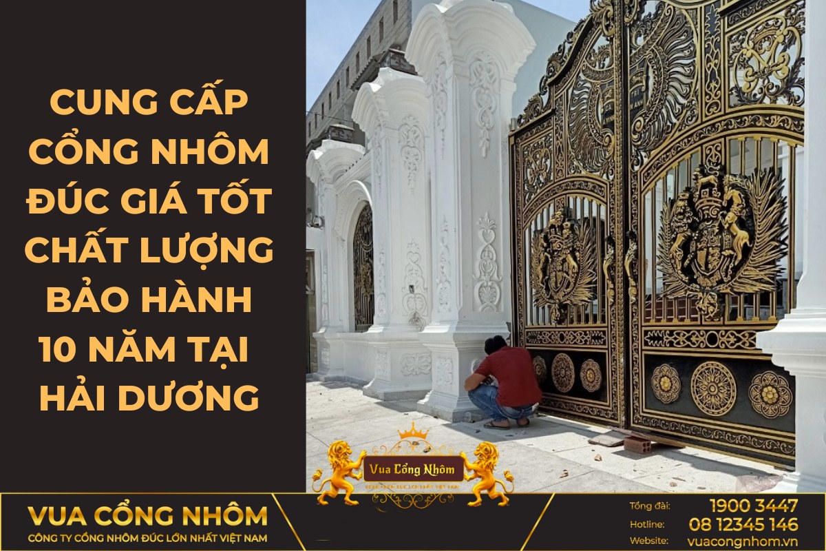 cổng nhôm đúc hải dương
