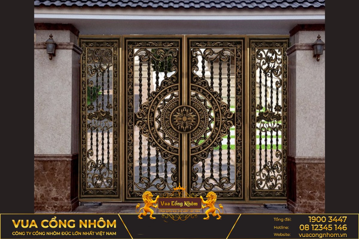 cổng nhôm đúc hải dương