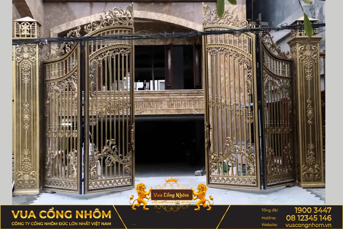 cổng nhôm đúc hải dương