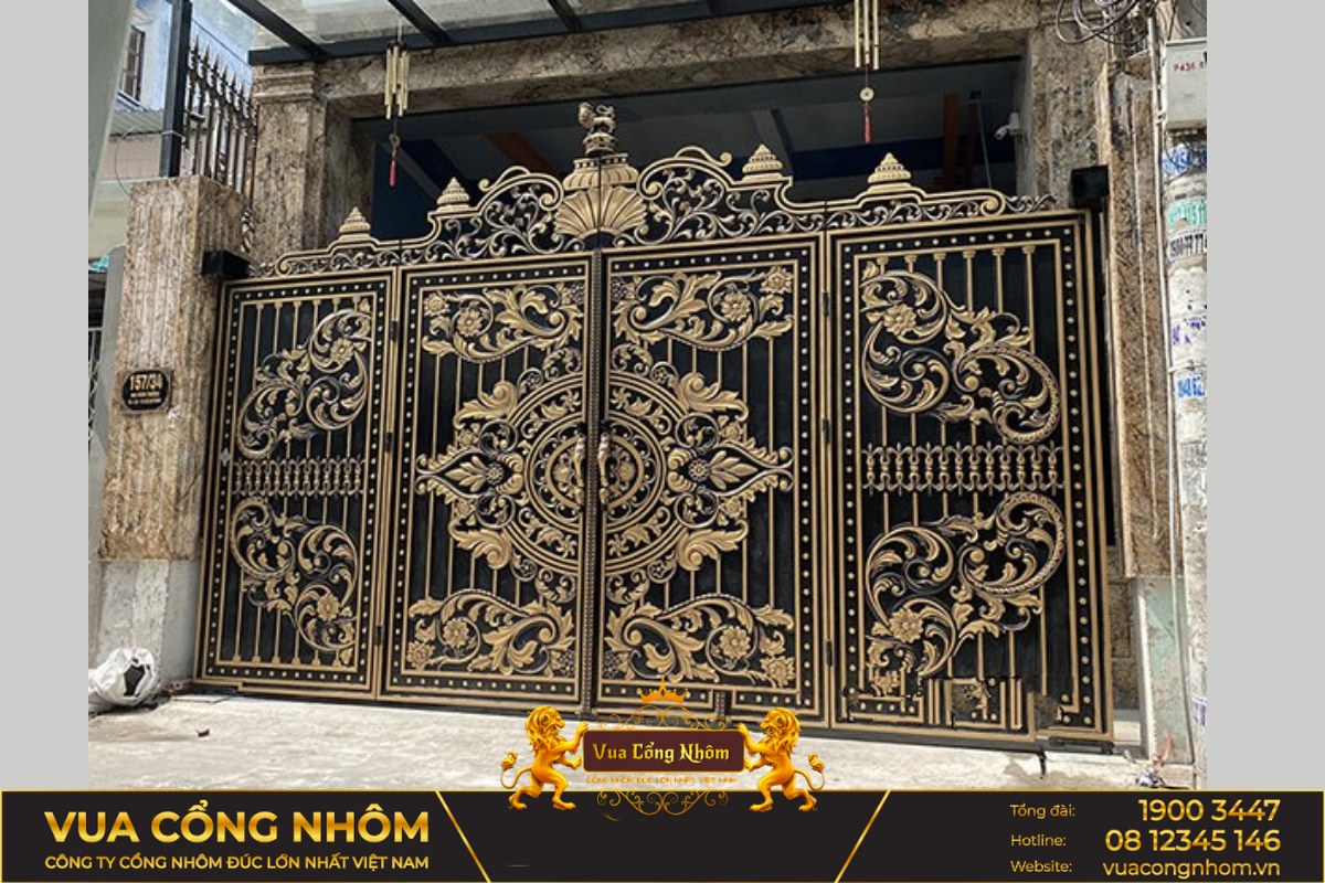 cổng nhôm đúc hải dương