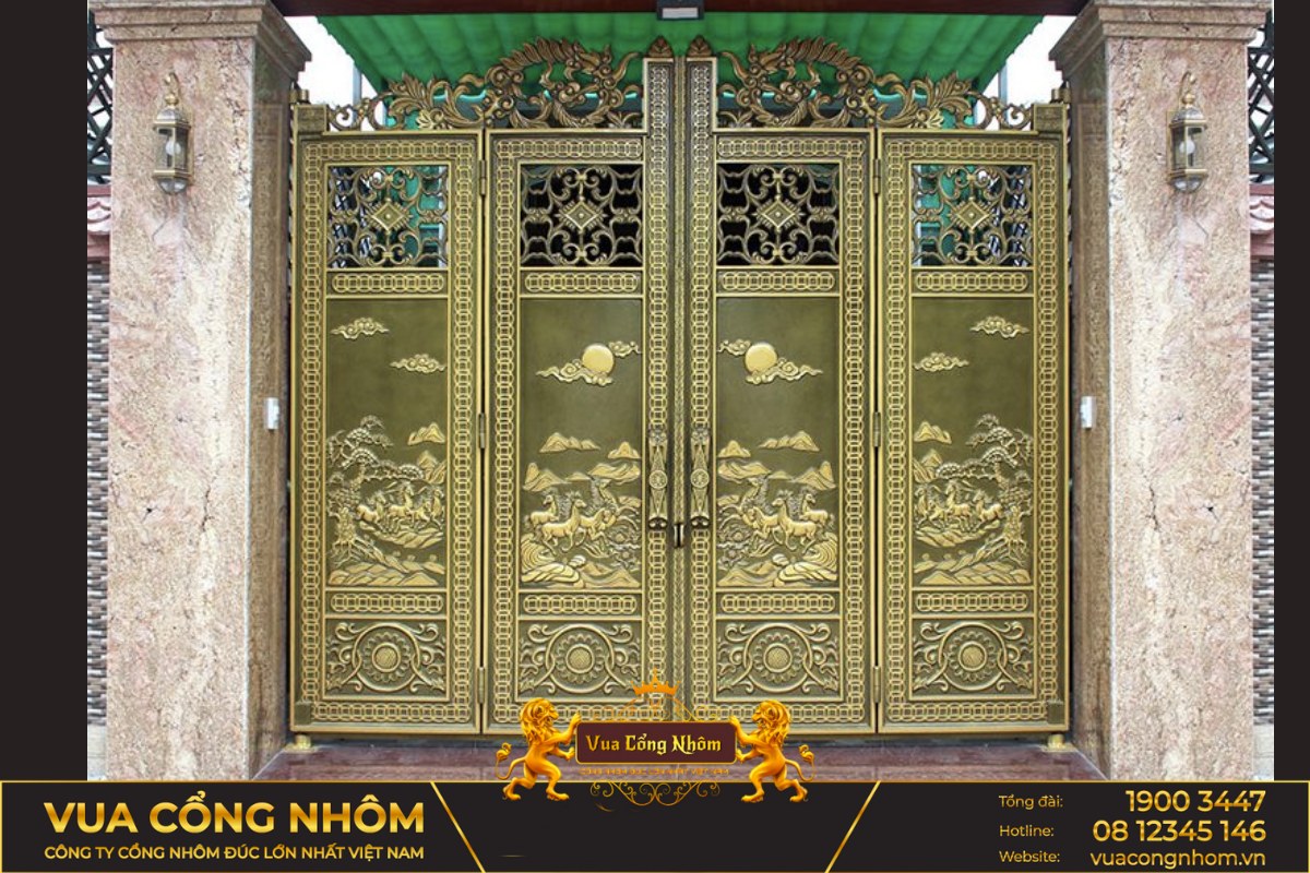 cổng nhôm đúc lạng sơn