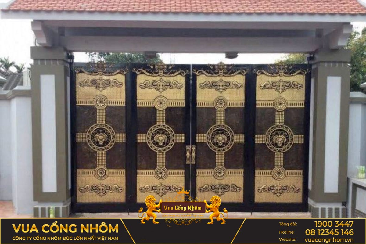 cổng nhôm đúc ninh bình