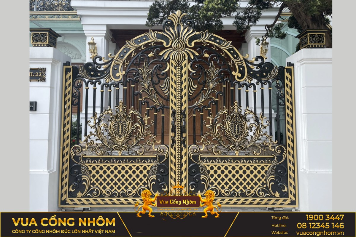 cổng nhôm đúc ninh bình