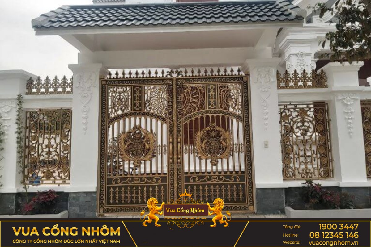 cổng nhôm đúc ninh bình