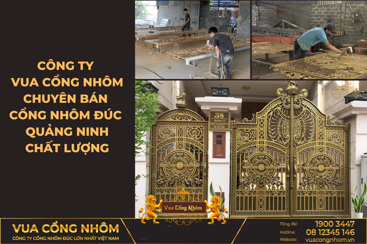 10+ mẫu cổng nhôm đúc Quảng Ninh siêu đẹp
