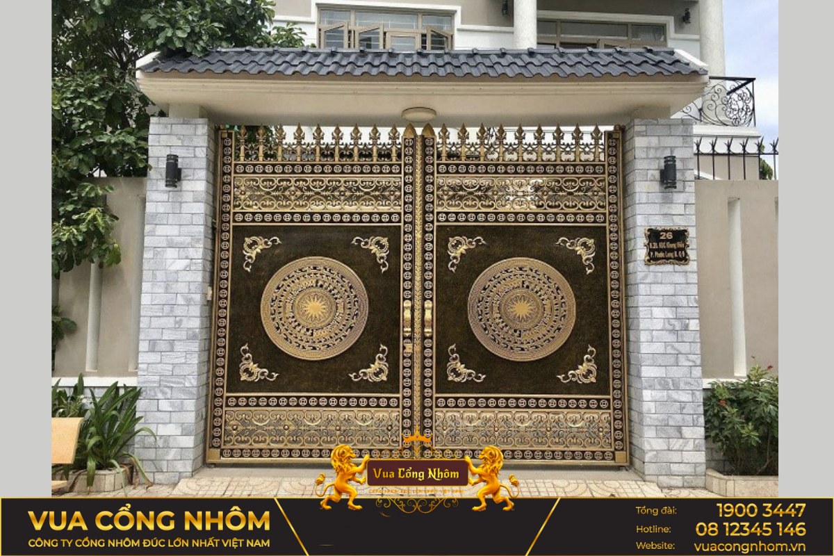 cổng nhôm đúc sơn la
