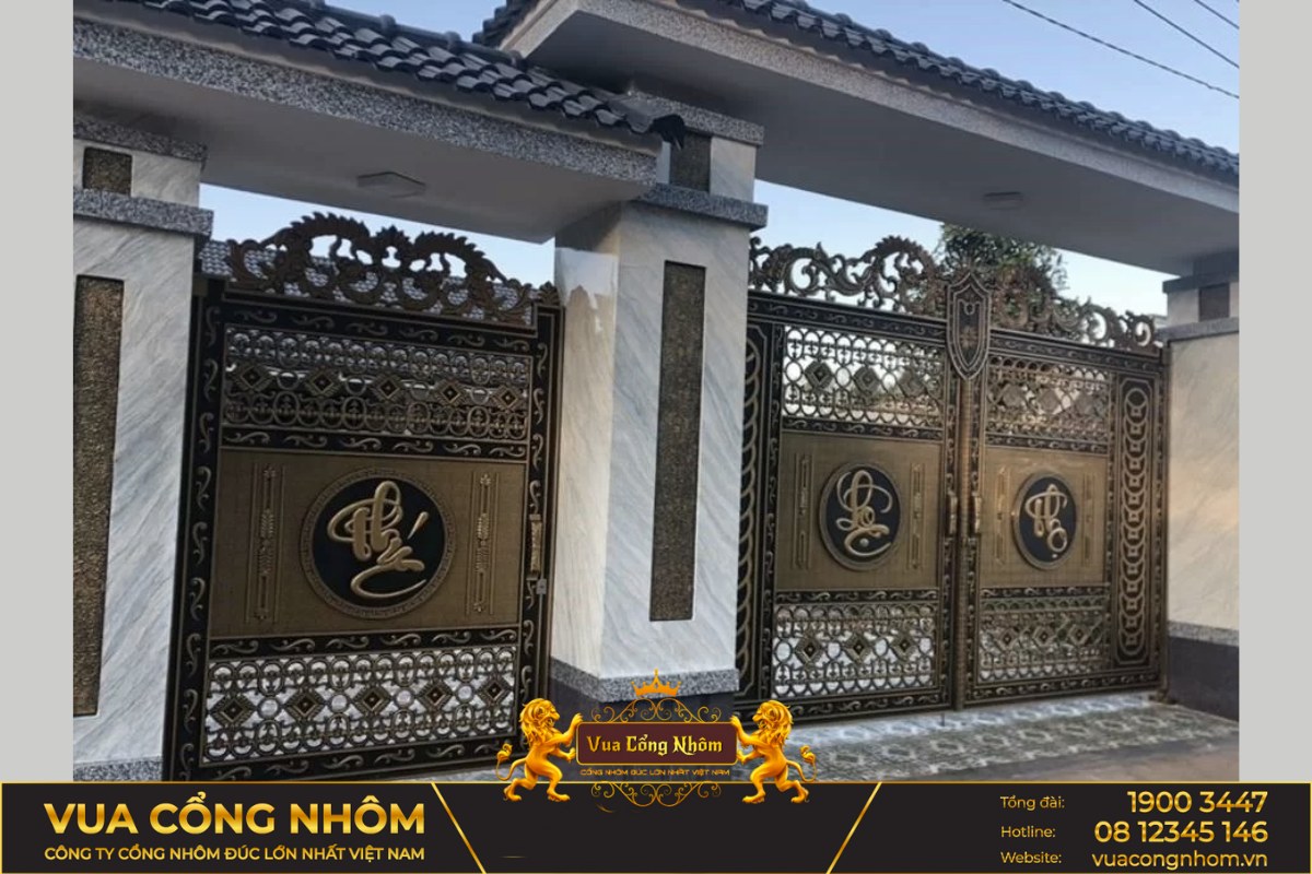 cổng nhôm đúc sơn la