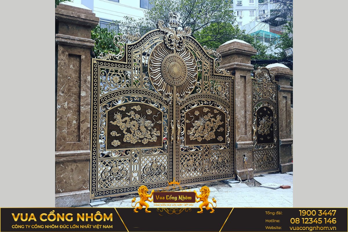 cổng nhôm đúc sơn la