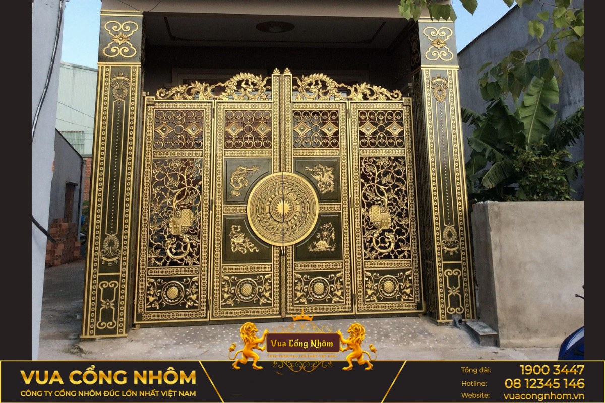 cổng nhôm đúc sơn la