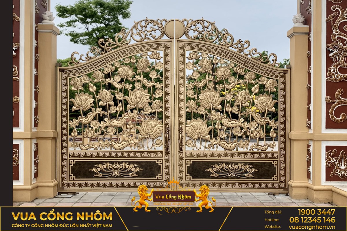 cổng nhôm đúc sơn la