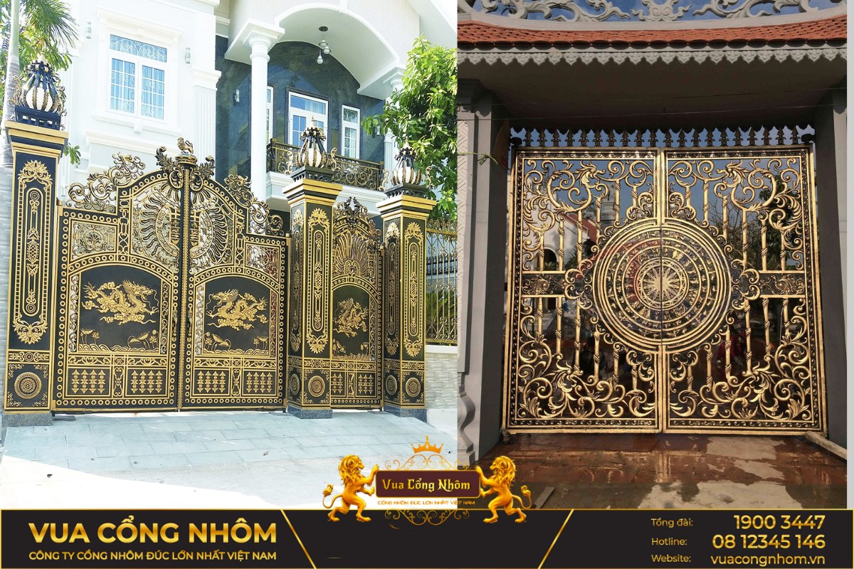 cổng nhôm đúc sơn la